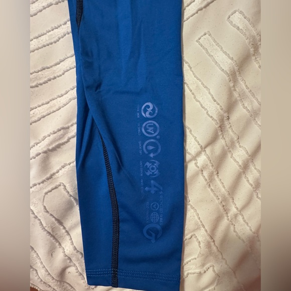 Virus Leggings | Size Large | Black Cobalt Blue - Picture 5 of 5